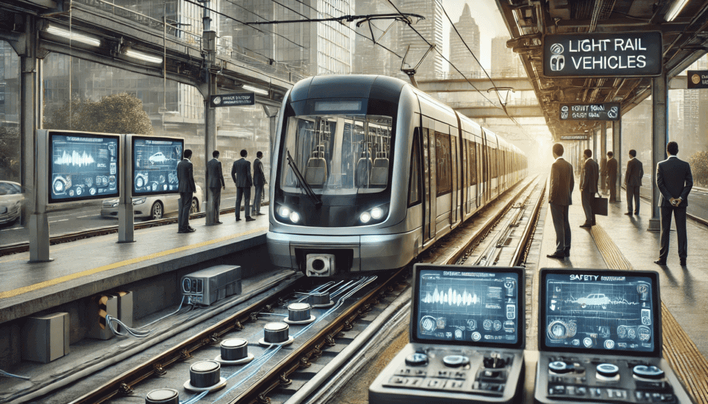 Modern light rail vehicles equipped with advanced safety features